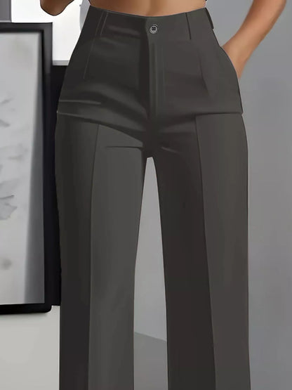 Sarah Express Women's High-Waisted Wide Leg Pants