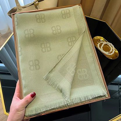 Sarah Express Women's Raw Hem Scarf - Lightweight Polyester Accessory