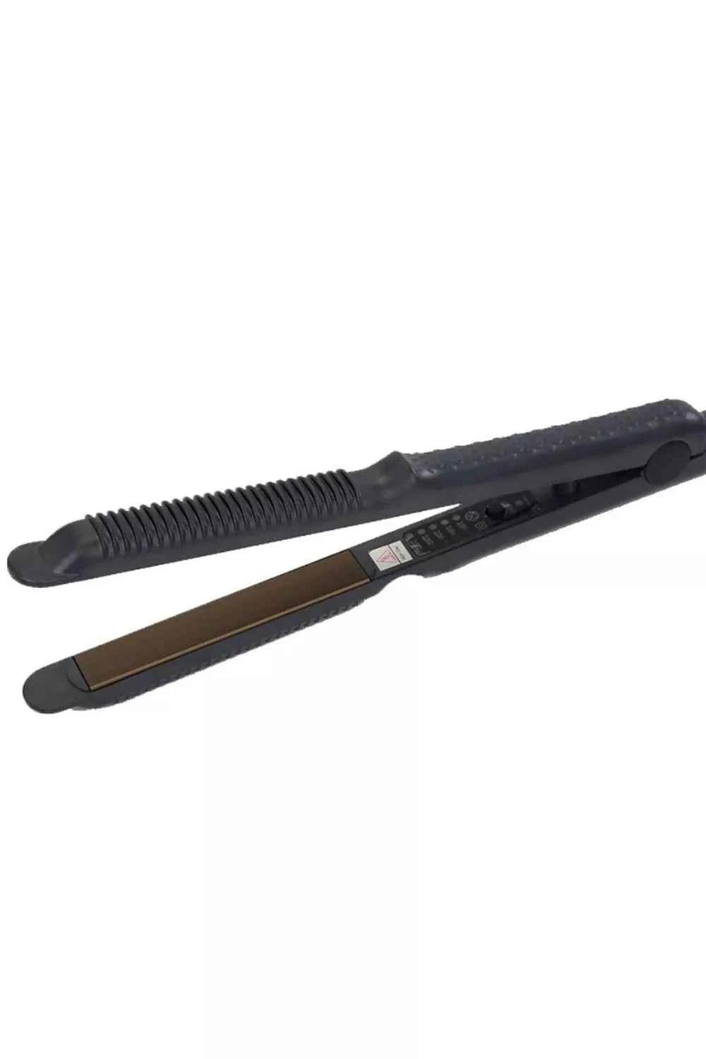 Sarah Express 2-in-1 Hair Straightener and Curler with Adjustable Temperature Black