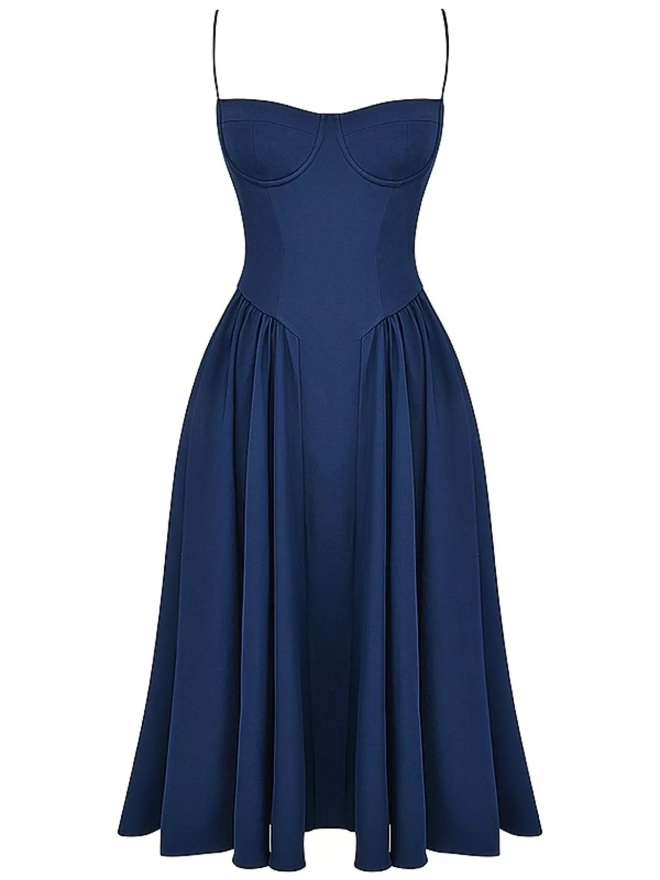 Sarah Express Women's Sweetheart Neck Midi Cami Dress - Elegant Party & Wedding Guest Dress