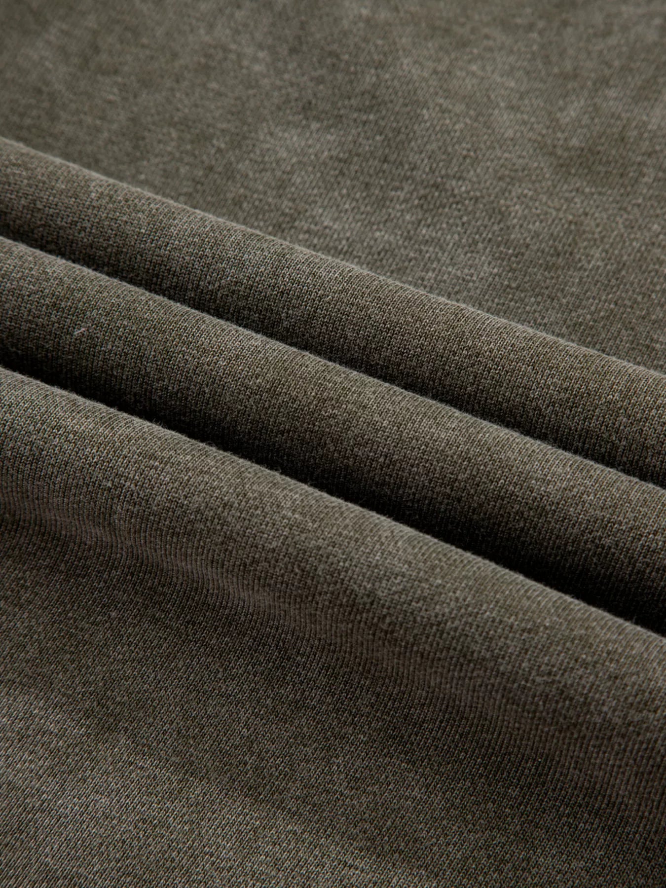 Sarah Express Women's Lace Patchwork Detail Notched Mineral Wash Sweatshirt