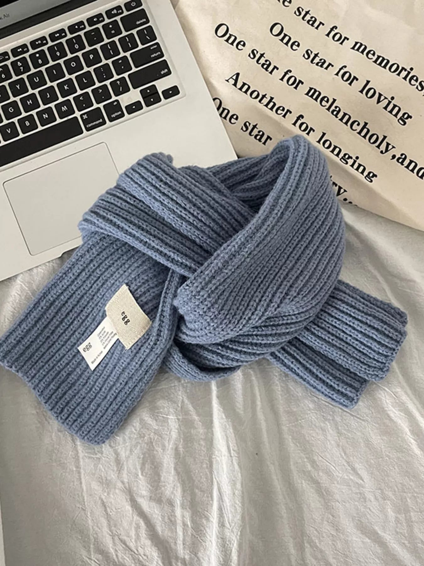 Sarah Express Women's Knitted Ribbed Scarf