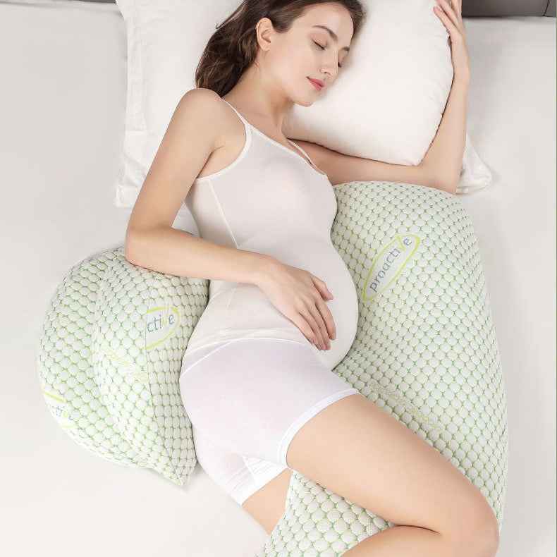 Sarah Express Pure Cotton U-Shaped Pregnancy Support Pillow - Maternity Body Pillow