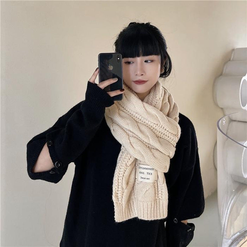 Sarah Express Women's Twisted Knit Winter Scarf Soft Plush Long Warm Accessory