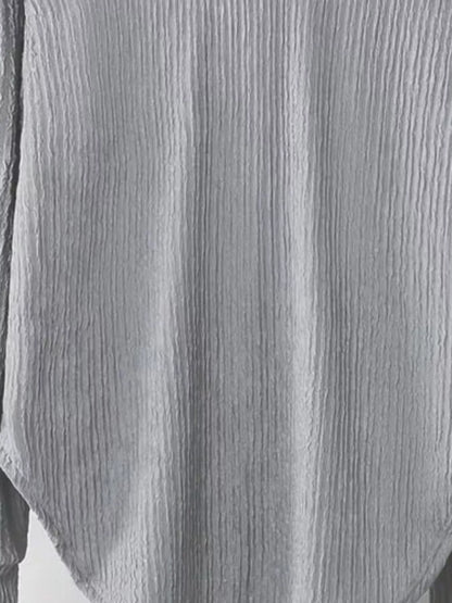 Sarah Express Women's Textured Long Sleeve Hoodie and Pants Set