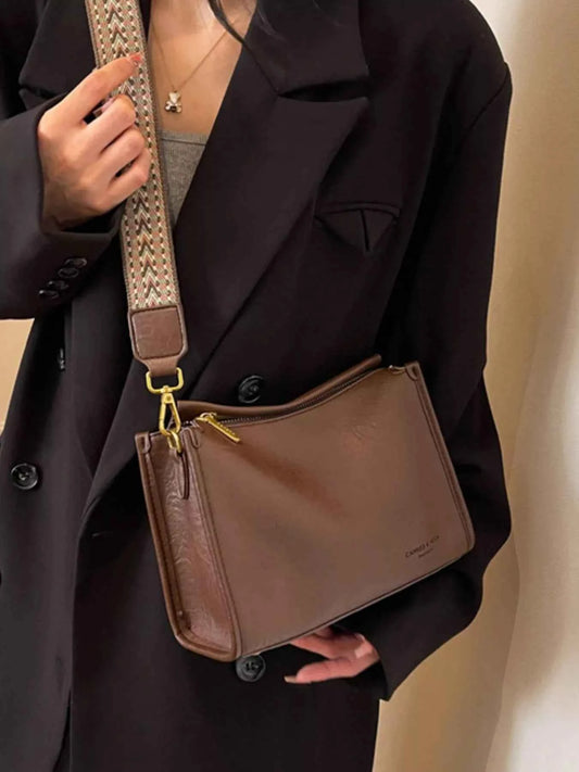 Wide Strap Crossbody Bag