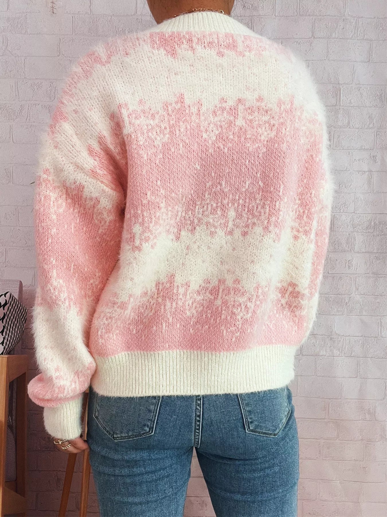 Sarah Express Women's Ribbed Hem Button Up Cardigan