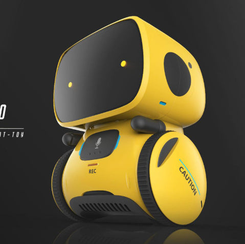 Sarah Express Voice Control Smart Robot Interactive Educational Toy for Kids Ages 3+ | Touch Sensing & Voice Recognition Yellow