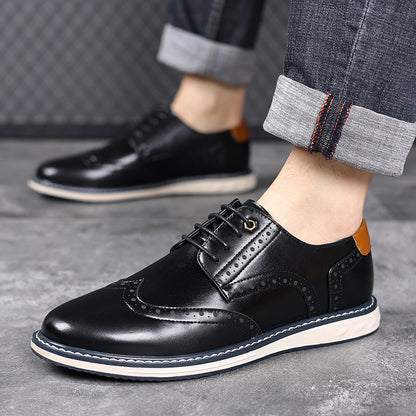 Sarah Express British Mens Business-Casual Leather Shoes