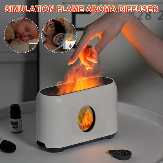 Sarah Express Flame Effect Aroma Diffuser Humidifier with Remote Control