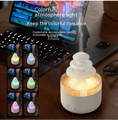Sarah Express Rain Cloud Humidifier Night Light with LED & Sound - Essential Oil Diffuser Aromatherapy Cloud Tower USB