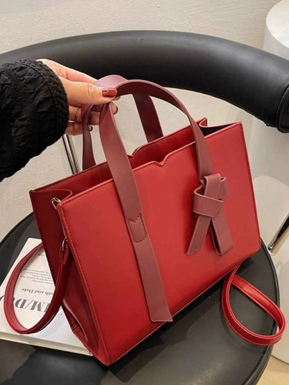 Sarah Express Women's Faux Leather Tote Bag - Medium PU Leather Shoulder Bag