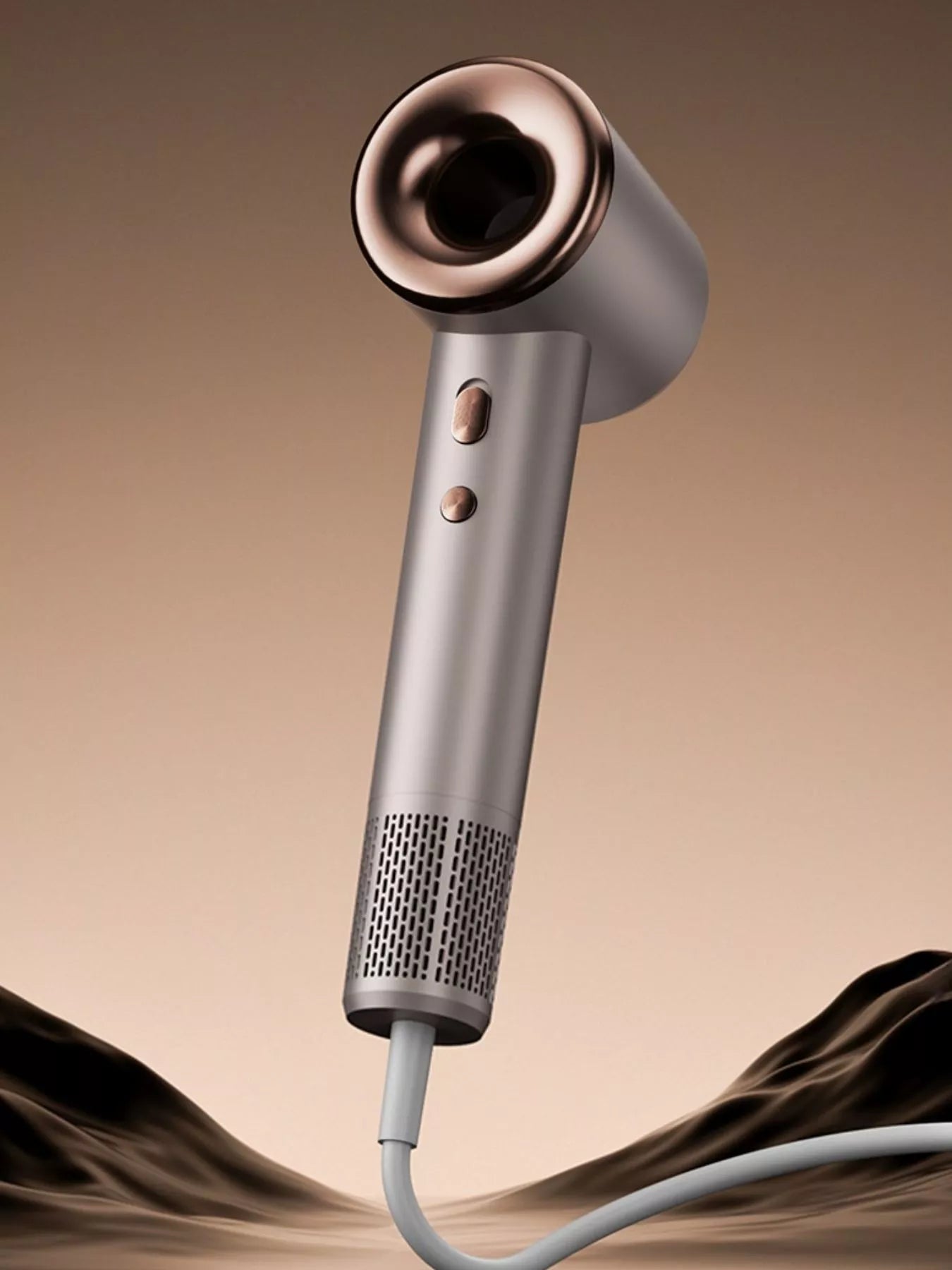 Sarah Express Professional Temperature Control Hair Dryer - Multi-Speed Constant Heat Household Blow Dryer Gray