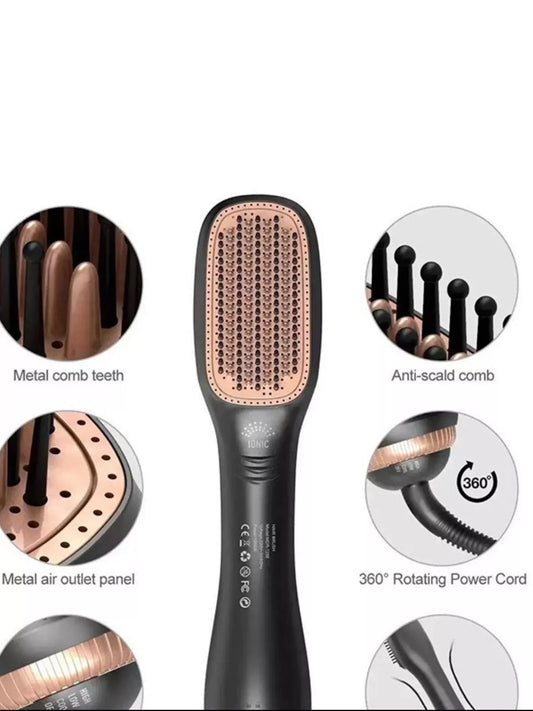 Sarah Express 2-in-1 Hair Straightener and Curling Comb with Negative Ion Technology