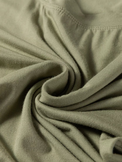 Sarah Express Women's Solid Color Long Sleeve Fitted Top