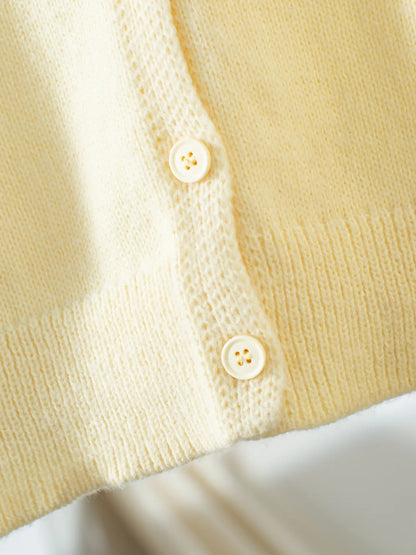 Sarah Express Women's Button-Up Long Sleeve Knit Cardigan