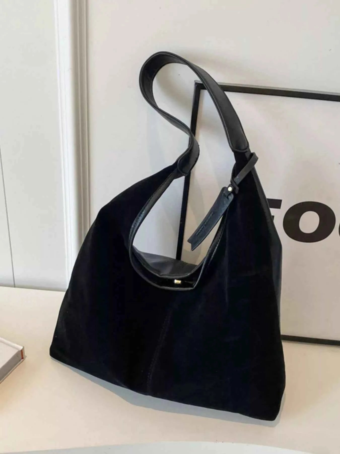 Sarah Express Women's Vintage Suede Shoulder Bag - Large Crossbody Handbag