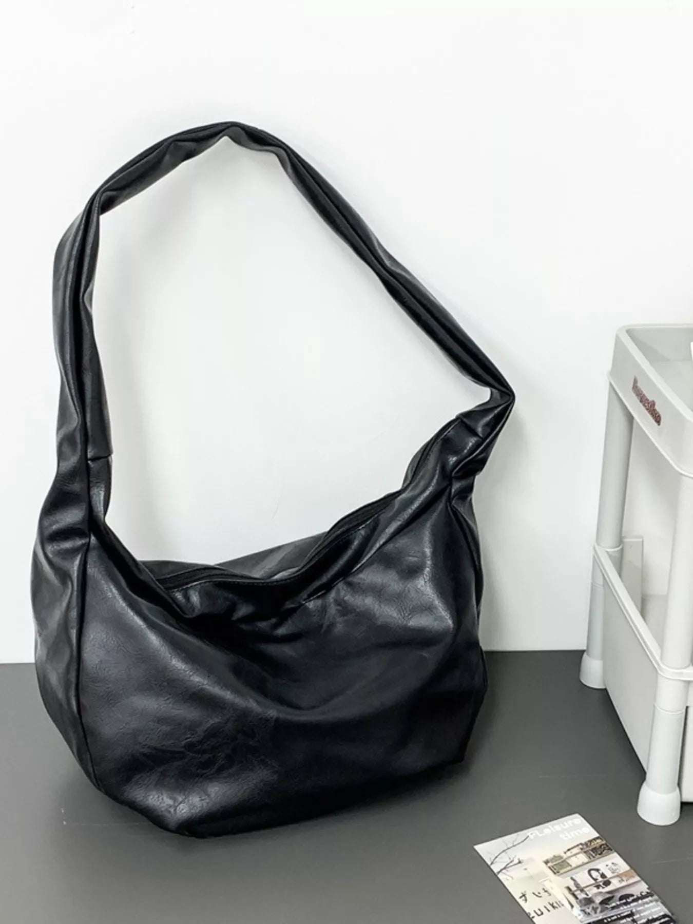 Sarah Express Women's Hobo Crossbody Bag - Large PU Leather Shoulder Purse