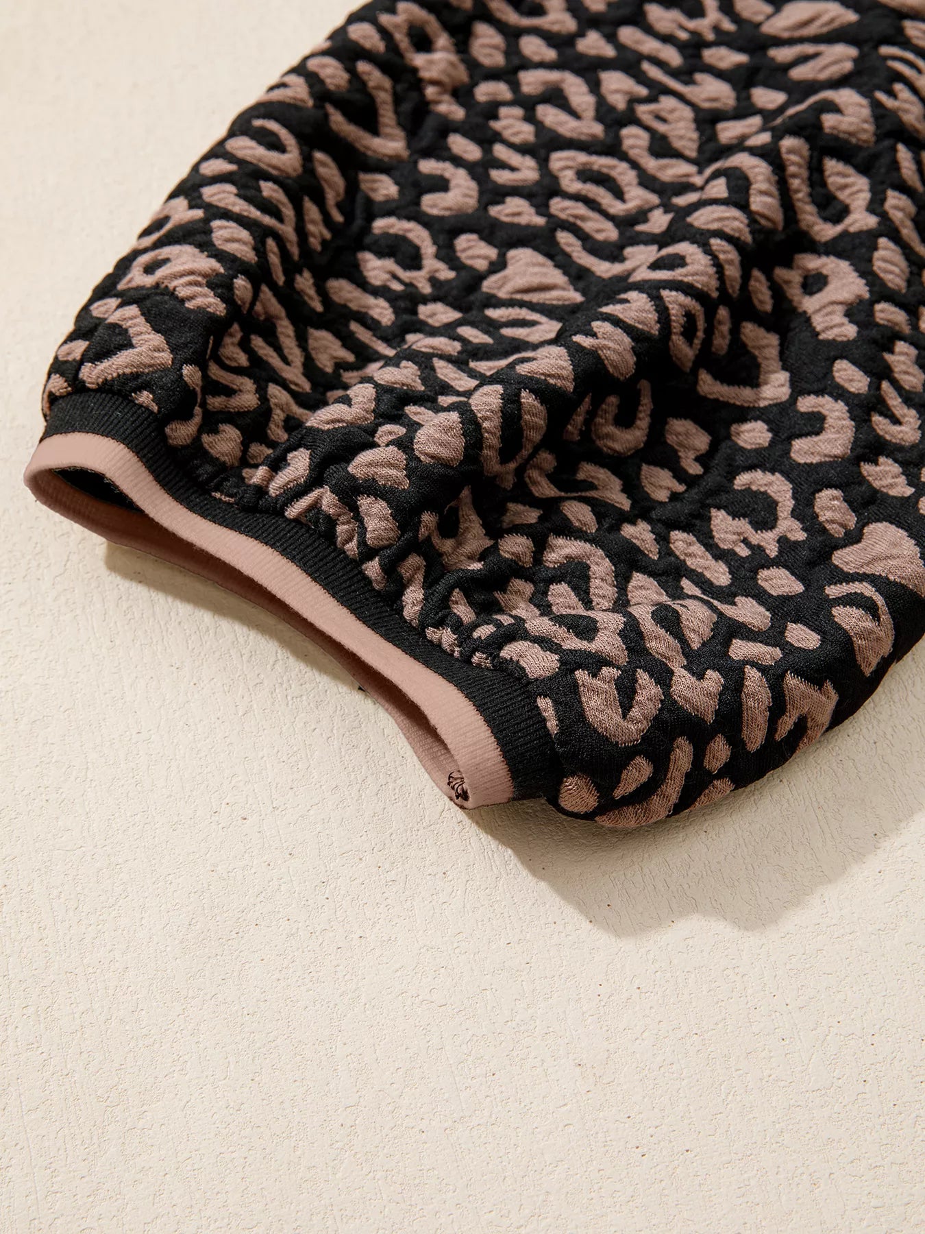 Sarah Express Women's Leopard Print Bubble Sleeve Shift Mini Dress