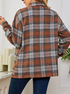 Sarah Express Women's Plaid Button-Up Shirt