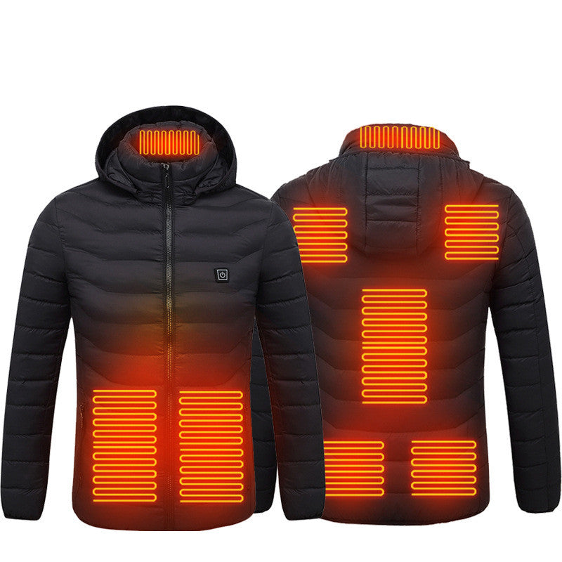 Sarah Express USB Heated Vest Jacket - Electric Thermal Heating Coat Winter Warmth Black Zone8