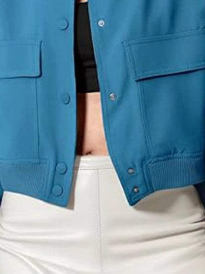 Sarah Express Women's Snap Down Long Sleeve Jacket Plus Size