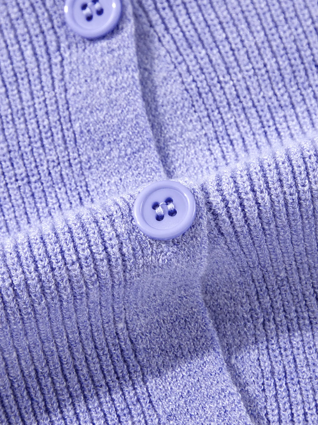 Sarah Express Women's Ribbed Knit Button Front V Neck Cardigan