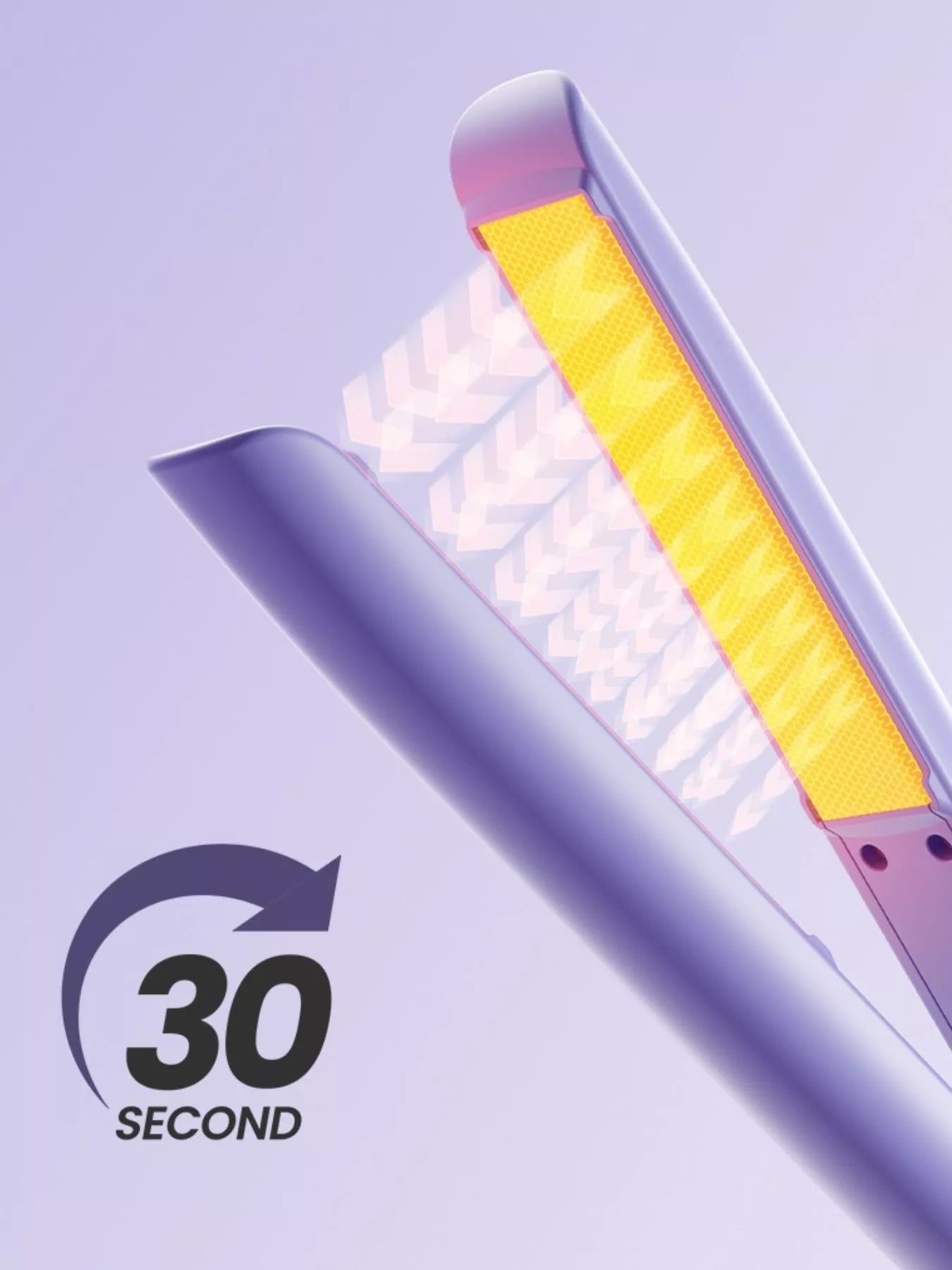 Sarah Express 2-in-1 Portable Hair Straightener and Curling Iron - Cordless Travel Hair Styling Tool