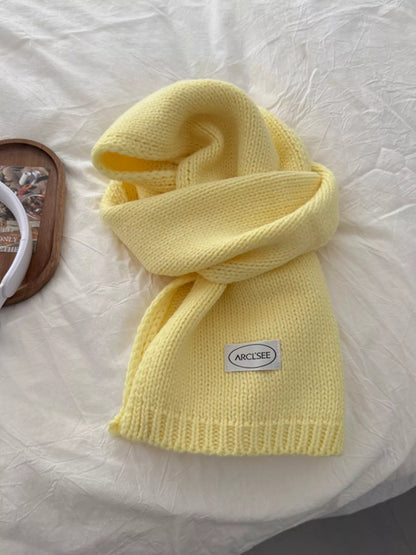 Sarah Express Women's Solid Color Knitted Winter Scarf