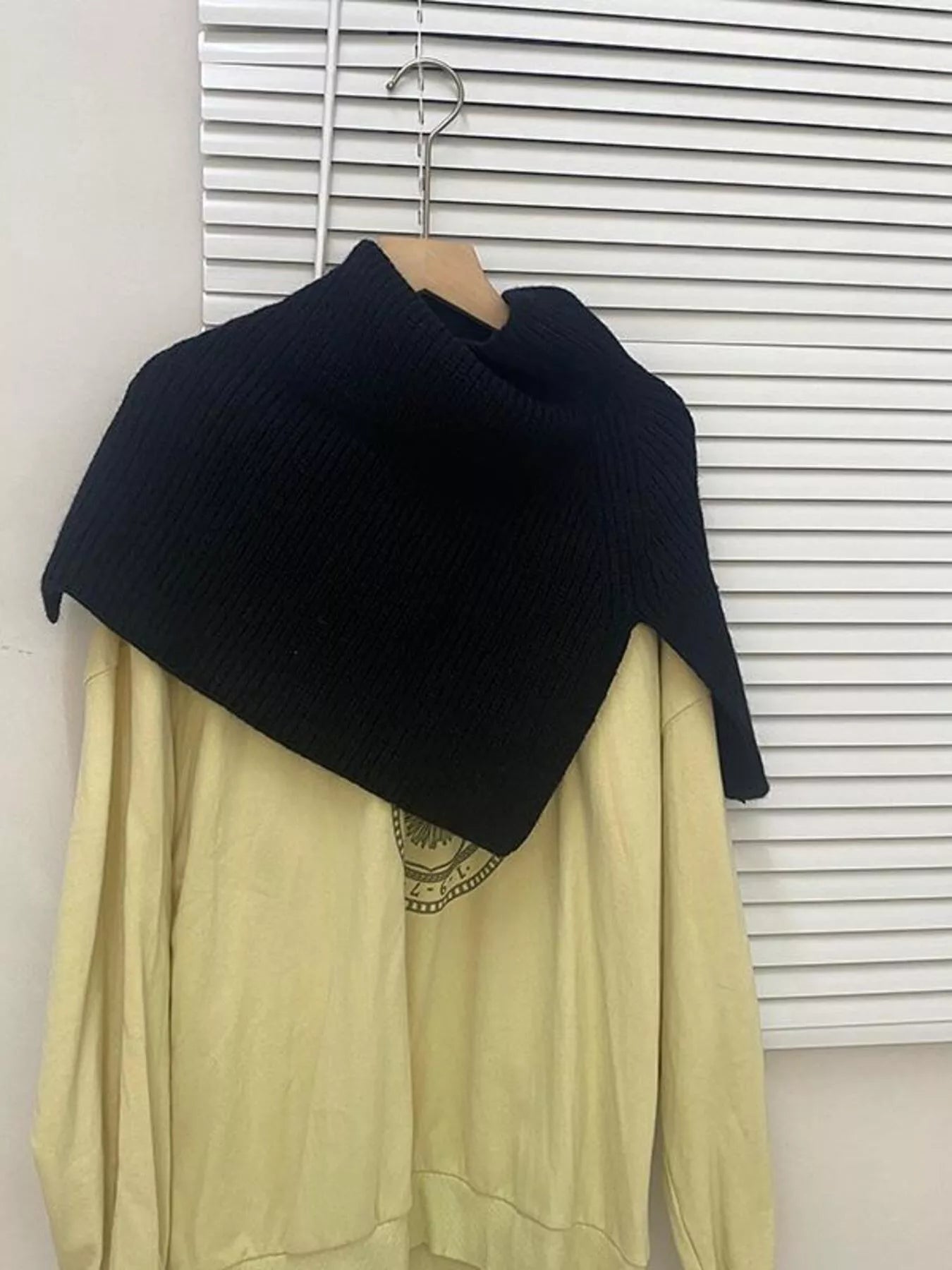 Sarah Express Women's Chunky Knit Slit Scarf