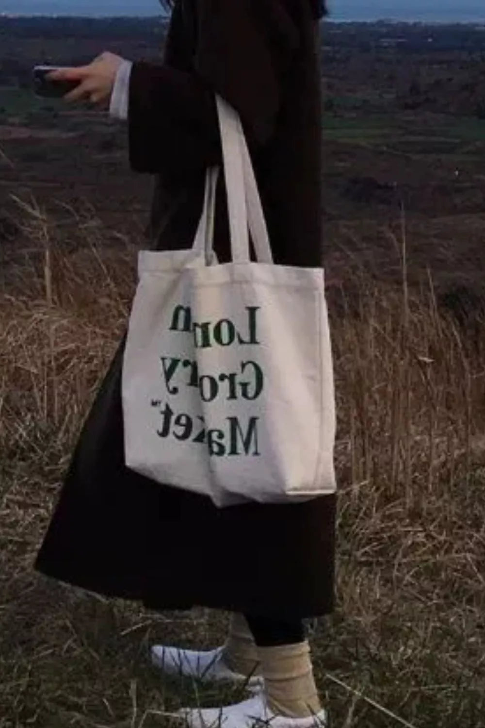 Sarah Express Eco-Friendly Canvas Crossbody Bag - Casual Medium Handbag Dark Green One Size