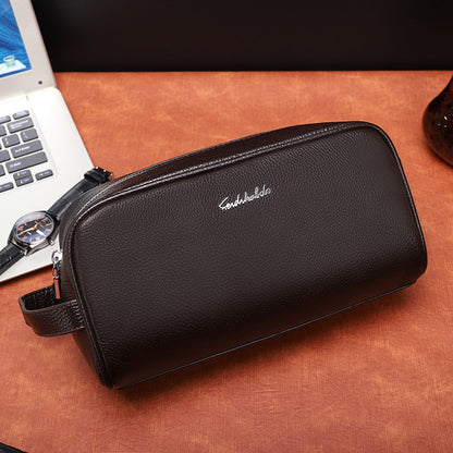 Sarah Express Men's PU Leather Clutch Bag | Business Travel Handbag for Men | Black & Brown