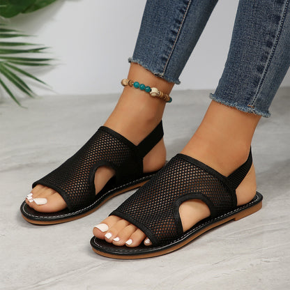 Sarah Express Breathable Mesh Beach Sandals | Lightweight Slip-On Summer Flat Shoes | Unisex