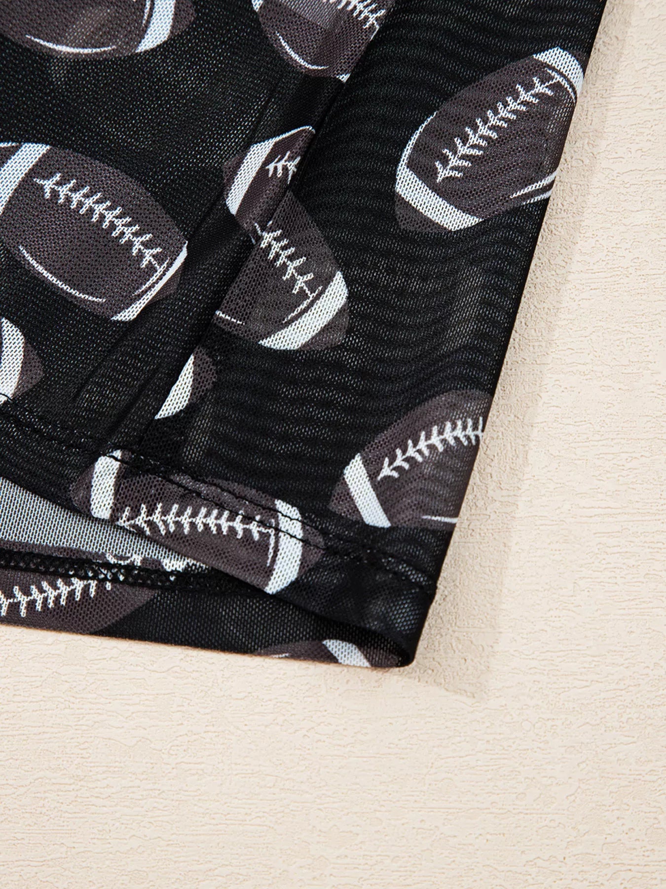 Sarah Express Women's Game Day Mesh Sheer Long Sleeve Top