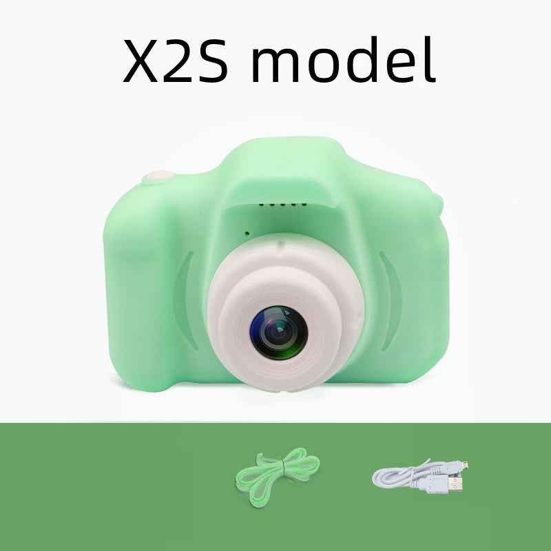 Sarah Express HD Mini Kids Digital Camera 13MP 1080P Cartoon Design with 2.0 Inch Screen X2SGreen USB