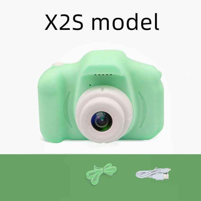 Sarah Express HD Mini Kids Digital Camera 13MP 1080P Cartoon Design with 2.0 Inch Screen X2SGreen USB