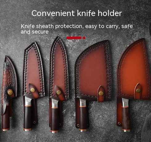 Sarah Express Premium Forged Damascus Pattern Chef Knife - Professional Stainless Steel Kitchen Cutlery