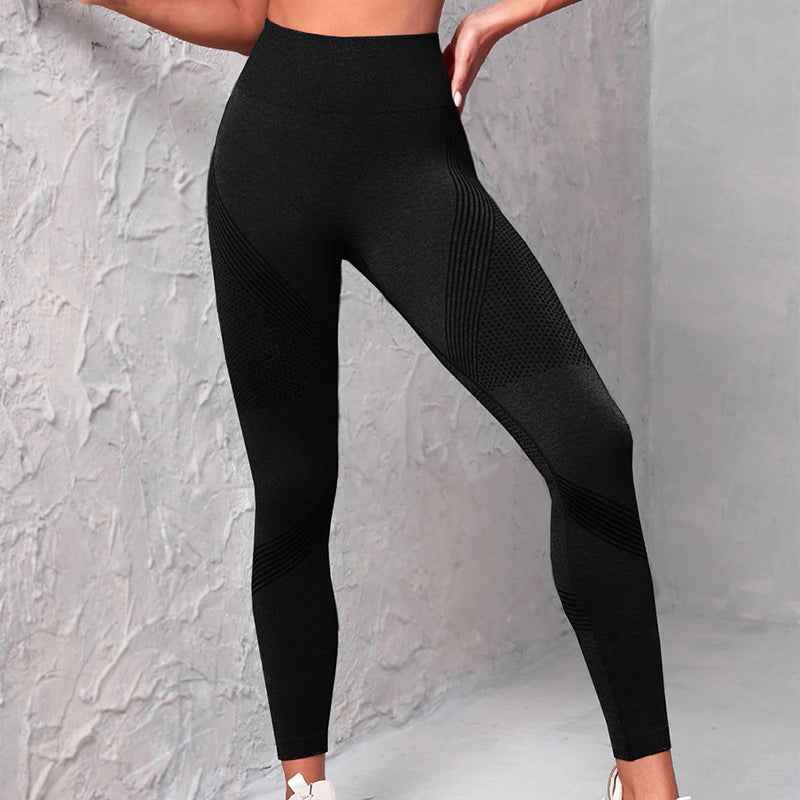 Sarah Express Women's High Waist Seamless Yoga Pants - Butt Lifting Workout Leggings for Gym & Fitness