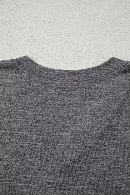 Sarah Express Women's V Neck T-Shirt and Ribbon Knot Pants Lounge Set with Open Duster