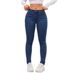 Women's Skinny Stretch Denim Jeans - High Waist Pencil Pants