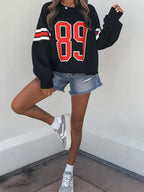 Sarah Express Women's Number 89 Long Sleeve Sweatshirt