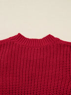 Sarah Express Women's Plaid Lace Up Christmas Holiday Puff Sleeve Sweater