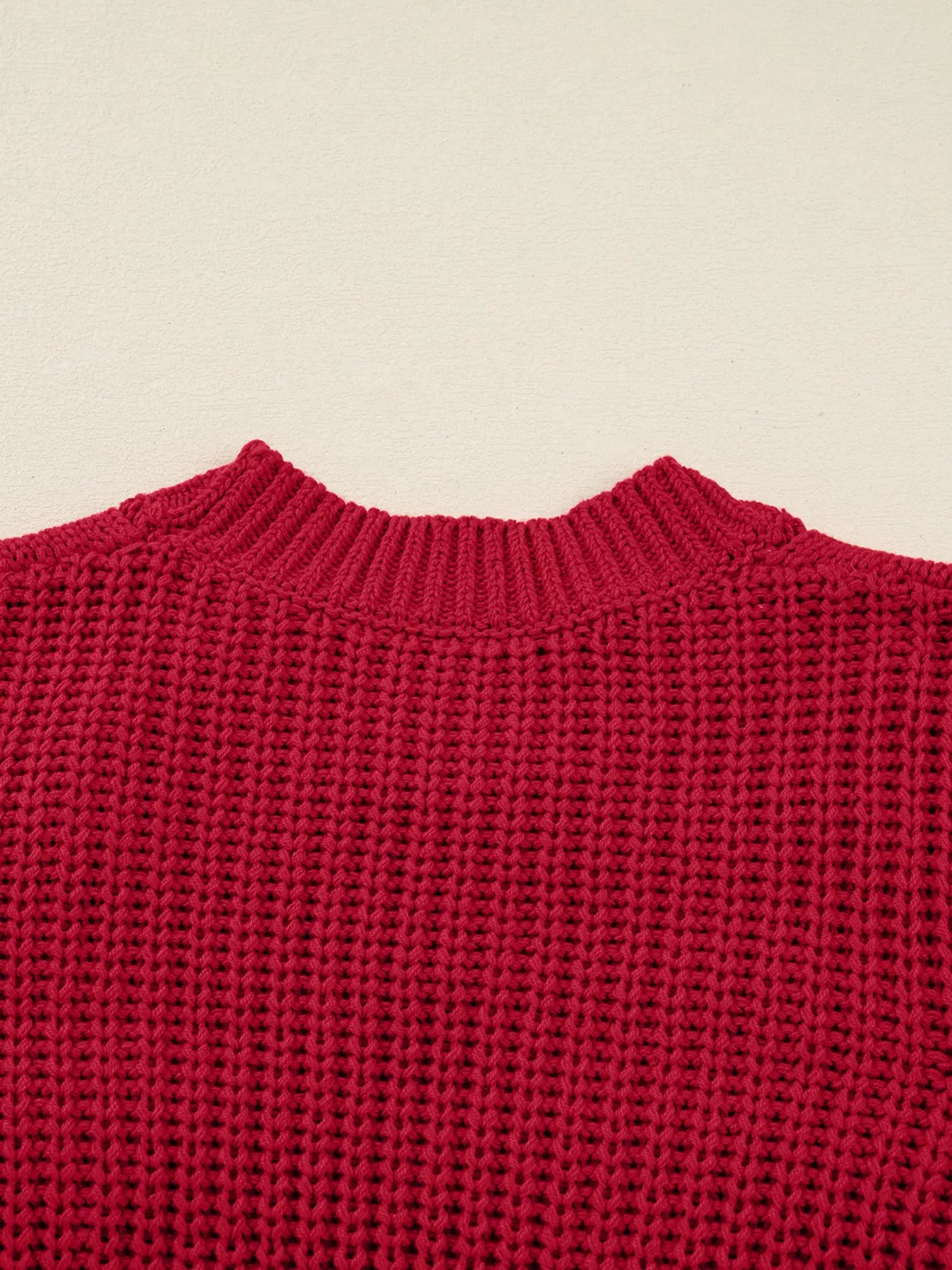 Sarah Express Women's Plaid Lace Up Christmas Holiday Puff Sleeve Sweater