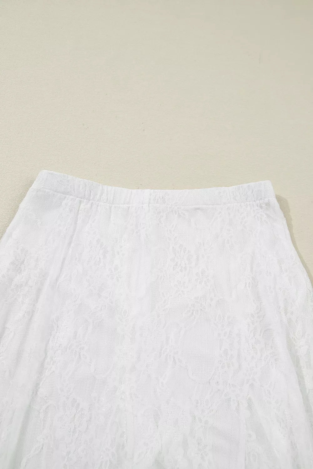 Sarah Express Women's Sheer Floral Lace Flowy Maxi Skirt