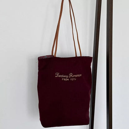 Sarah Express Women's Corduroy Tote Bag - Medium Shoulder Bag