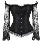 Sarah Express Lace Long Sleeve Fitted Top Seamless Ultra Thin Luxury Detail