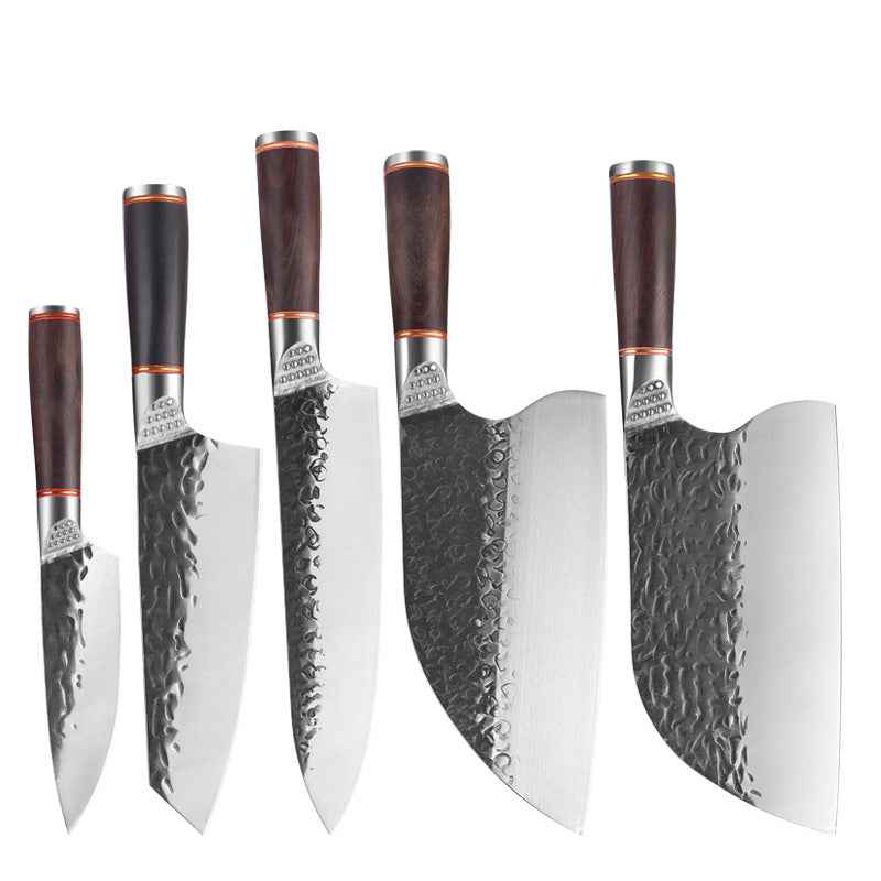 Sarah Express Premium Forged Damascus Pattern Chef Knife - Professional Stainless Steel Kitchen Cutlery
