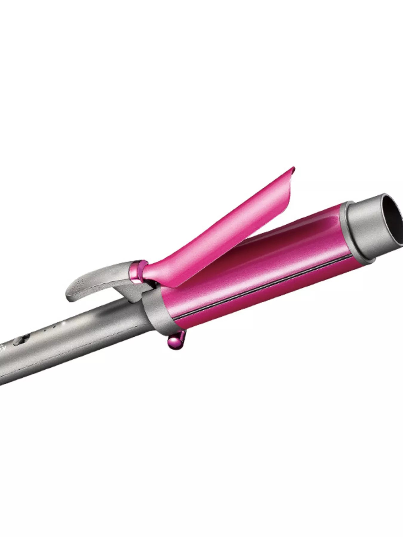 Sarah Express Negative Ion Curling Iron - Cordless Hair Curler Wand for Salon-Quality Curls Silver European plug