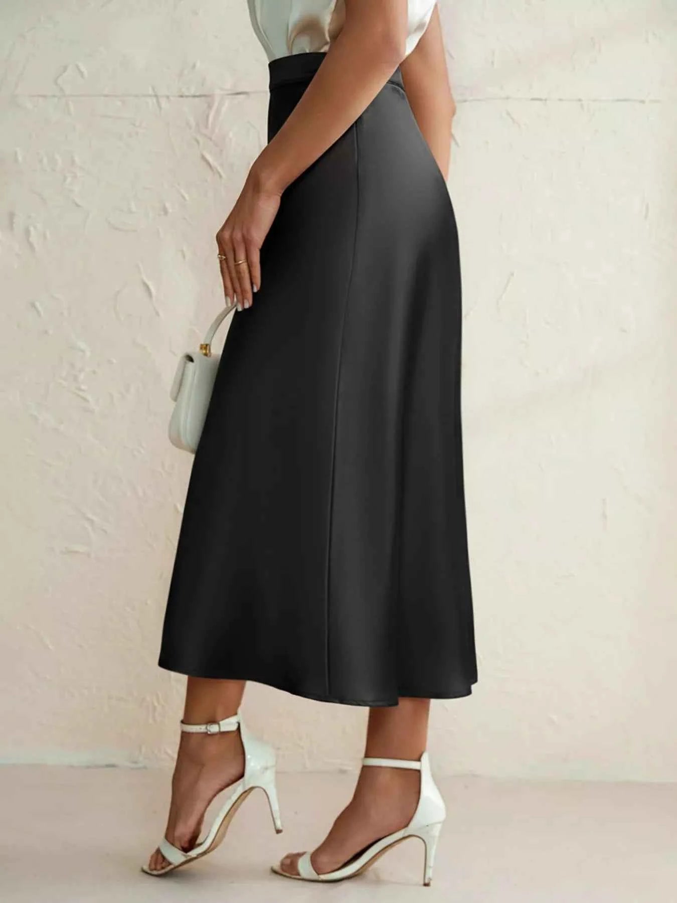 High Waist Midi Skirt