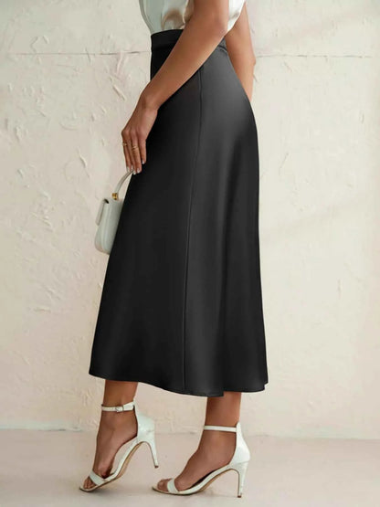 High Waist Midi Skirt